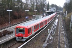 S-Bahn BR 474, Hamburg, Wandsbeker Chaussee, 16. February 2009