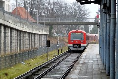 S-Bahn BR 474, Blankenese, 9. February 2015
