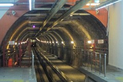 Tünel Karakoy - Beyoglu funicular, Istanbul, 18. July 2014