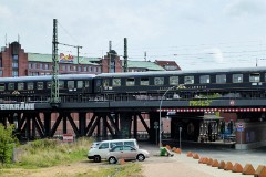 Classic Courier zum Hafengeburtstag, Oberhafenbrücke, Hamburg, 8. May 2015