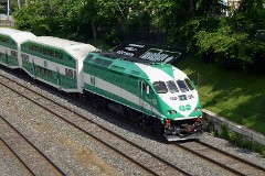 GO, diesel locomotive type MP40PH-3C, Toronto, 12. july 2013