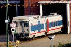 Talgo (Tren Articulado Ligero Goicoechea Oriol) trainset, Berlin, Warschauer Straß3, 27. October 2015
