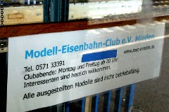 Precentation of Modell-Eisenbahn-Club e.V. Minden - diorama Susch railwaystation, Rhätische Bahn, Switzerland, 13. April 2014