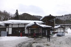 Yamadera railway station, 11. January 2015