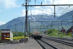 Vassijaure, - The northernmost railway station in Sweden -, 9. July 2010