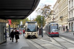 Wiener Lokalbahn (WLB), Tw 412, Wien Oper - Kärntner Ring, 30. October 2016
